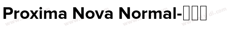 Proxima Nova Normal字体转换